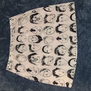 SHEIN Doodle Face Mini Skirt